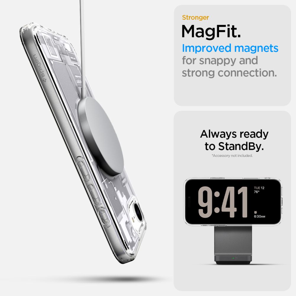 coque iphone 16e / 17e ultra hybrid spigen blanc
