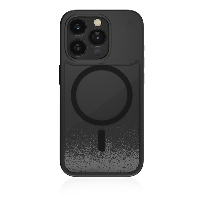 coque iphone 15 pro relax sand magsafe stm noir