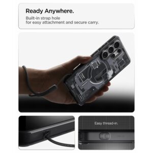 coque ultra hybrid magsafe pour samsung galaxy s26 ultra spigen zero one noir