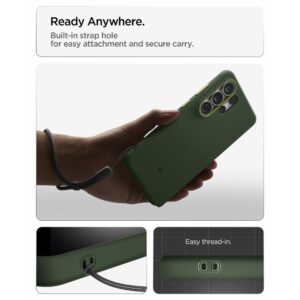 coque nano pop magsafe pour samsung galaxy s26 ultra spigen vert avocat