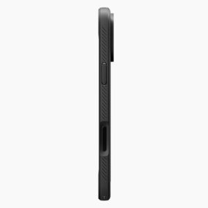 coque rugged armor mag magsafe pour iphone 17 pro spigen noir mat