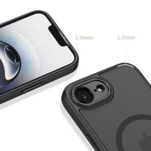 coque iphone 16e / 17e magcam tech protect noir mat