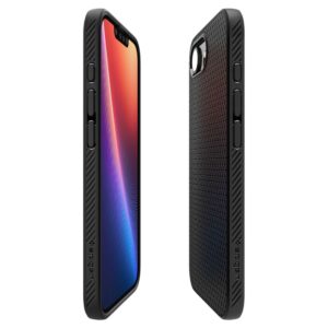 coque iphone 16e / 17e liquid air spigen noir mat