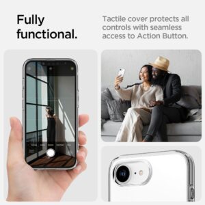 coque iphone 16e / 17e liquid crystal spigen transparent