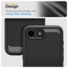 coque iphone 16e / 17e rugged armor spigen noir mat