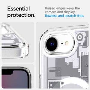 coque iphone 16e / 17e ultra hybrid spigen blanc