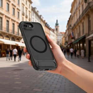 coque iphone 16e / 17e tech protect noir mat