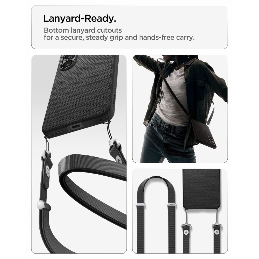 coque samsung galaxy s26+ liquid air spigen noir mat