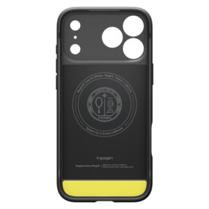coque iphone 17 pro max rugged armor mag spigen noir mat