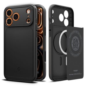 coque iphone 17 pro max thin fit mag spigen noir