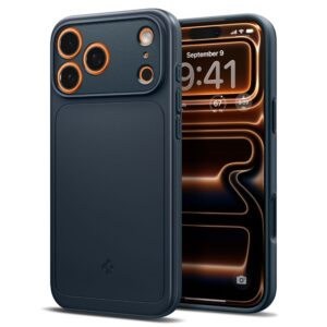 coque iphone 17 pro max thin fit mag spigen noir