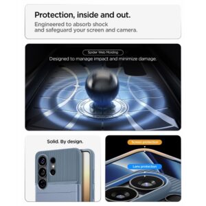 coque slim armor cs pour samsung galaxy s26 ultra spigen bleu clair