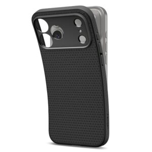 coque liquid air pour iphone 17 pro spigen noir mat