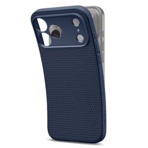 coque liquid air pour iphone 17 pro spigen bleu marine