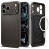 coque thin fit mag magsafe pour iphone 17 pro spigen gris gunmetal
