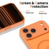 coque basicmag magsafe pour iphone 17 pro tech protect orange cosmique mat