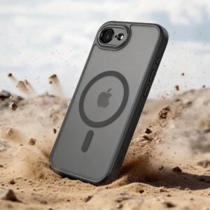 coque iphone 16e / 17e magcam tech protect noir mat
