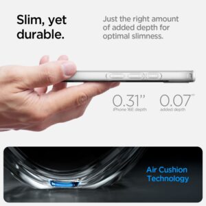 coque iphone 16e / 17e liquid crystal spigen transparent