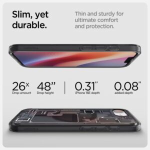 coque iphone 16e / 17e ultra hybrid spigen noir
