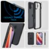 coque iphone 16 ultra hybrid spigen noir mat