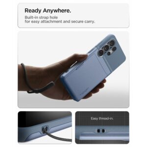 coque slim armor cs pour samsung galaxy s26 ultra spigen bleu clair