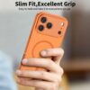 coque basicmag magsafe pour iphone 17 pro tech protect orange cosmique mat
