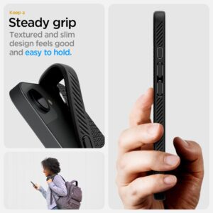 coque iphone 16e / 17e liquid air spigen noir mat
