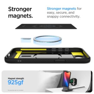 coque iphone 16e / 17e rugged armor spigen noir mat
