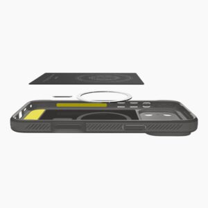 coque iphone 17 pro max rugged armor mag spigen gris