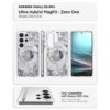 coque ultra hybrid magsafe pour samsung galaxy s26 ultra spigen zero one blanc