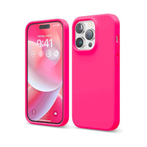 coque rose fluo et magsafe pour iphone 16 pro max