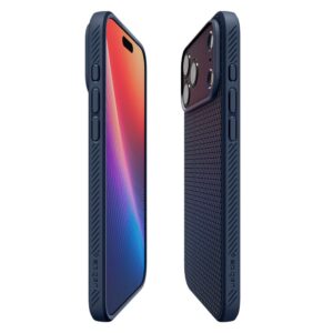 coque iphone 17 pro max liquid air spigen bleu marine