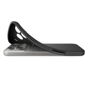 coque liquid air pour iphone 17 pro spigen noir mat