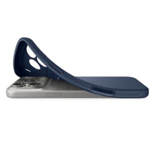 coque liquid air pour iphone 17 pro spigen bleu marine