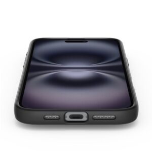 coque iphone 16 liquid air spigen noir mat
