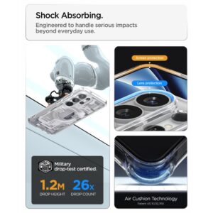 coque ultra hybrid magsafe pour samsung galaxy s26 ultra spigen zero one blanc