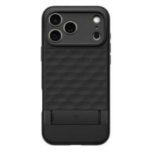 coque parallax ”s” mag magsafe pour iphone 17 pro spigen noir mat