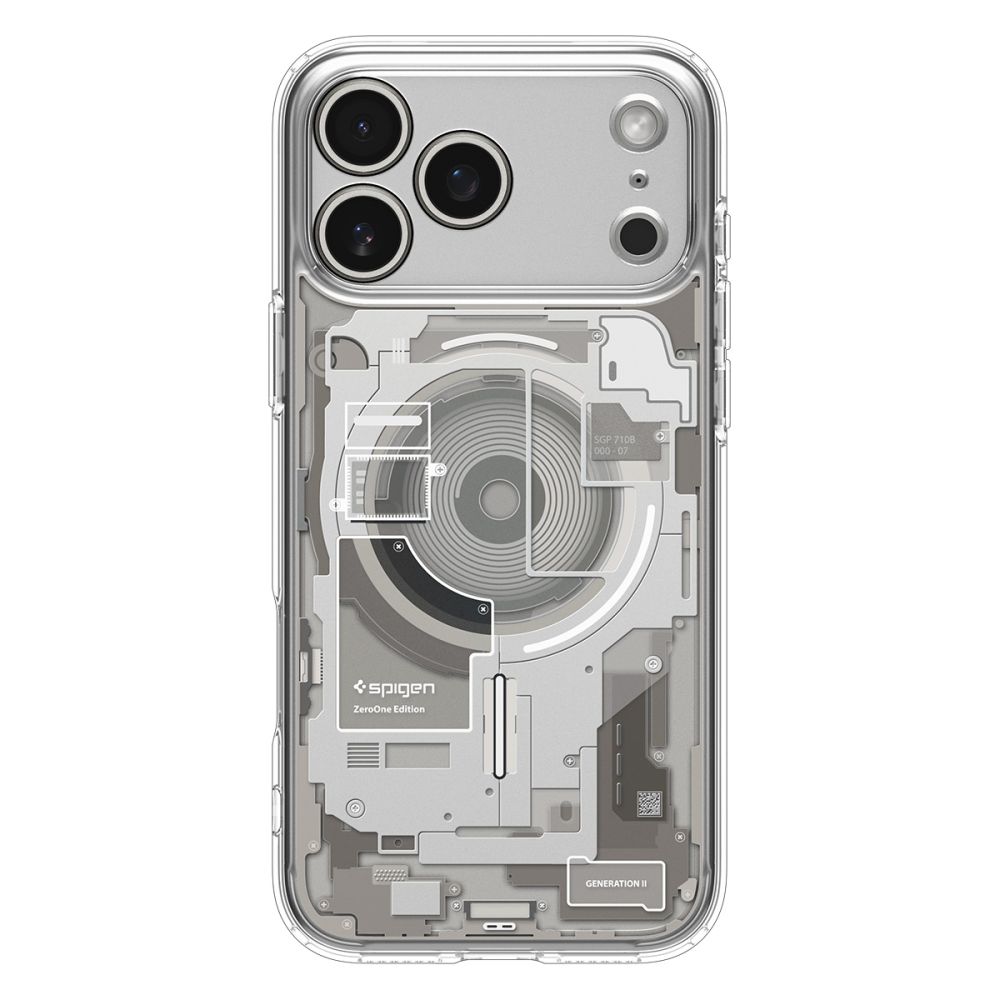 coque ultra hybrid mag magsafe pour iphone 17 pro spigen zero one titane