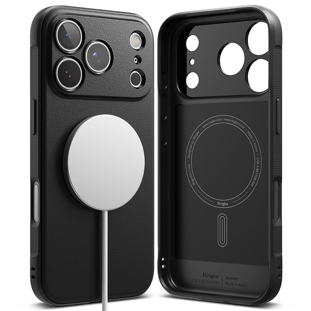 coque onyx magnetic magsafe pour iphone 17 pro ringke noir