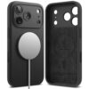 coque silicone magnetic magsafe pour iphone 17 pro ringke noir