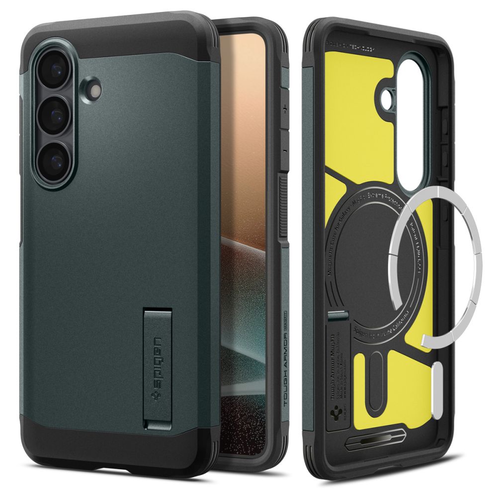 coque samsung galaxy s26+ tough armor spigen vert
