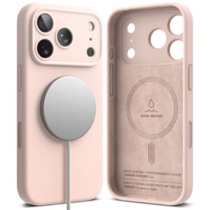 coque iphone 17 pro max ringke rose