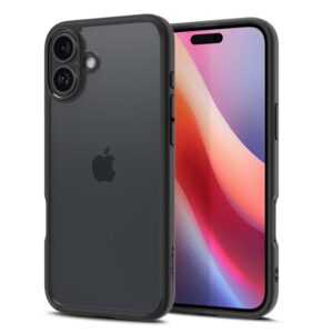 coque iphone 16 ultra hybrid spigen noir mat