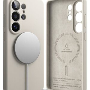 coque silicone magnetic magsafe pour samsung galaxy s26 ultra ringke pierre