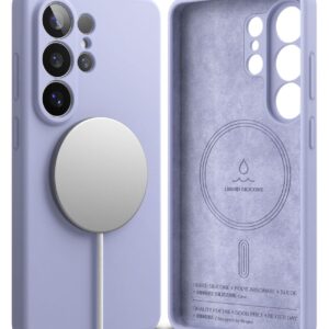 coque silicone magnetic magsafe pour samsung galaxy s26 ultra ringke lavande
