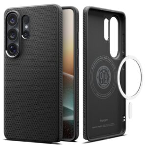 coque liquid air magsafe pour samsung galaxy s26 ultra spigen noir mat