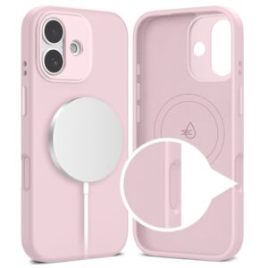 coque uniq magsafe pour iphone 17 tech protect rose