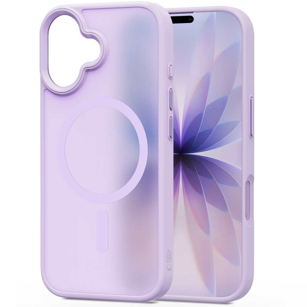 coque magmat magsafe pour iphone 17 tech protect lavande mat