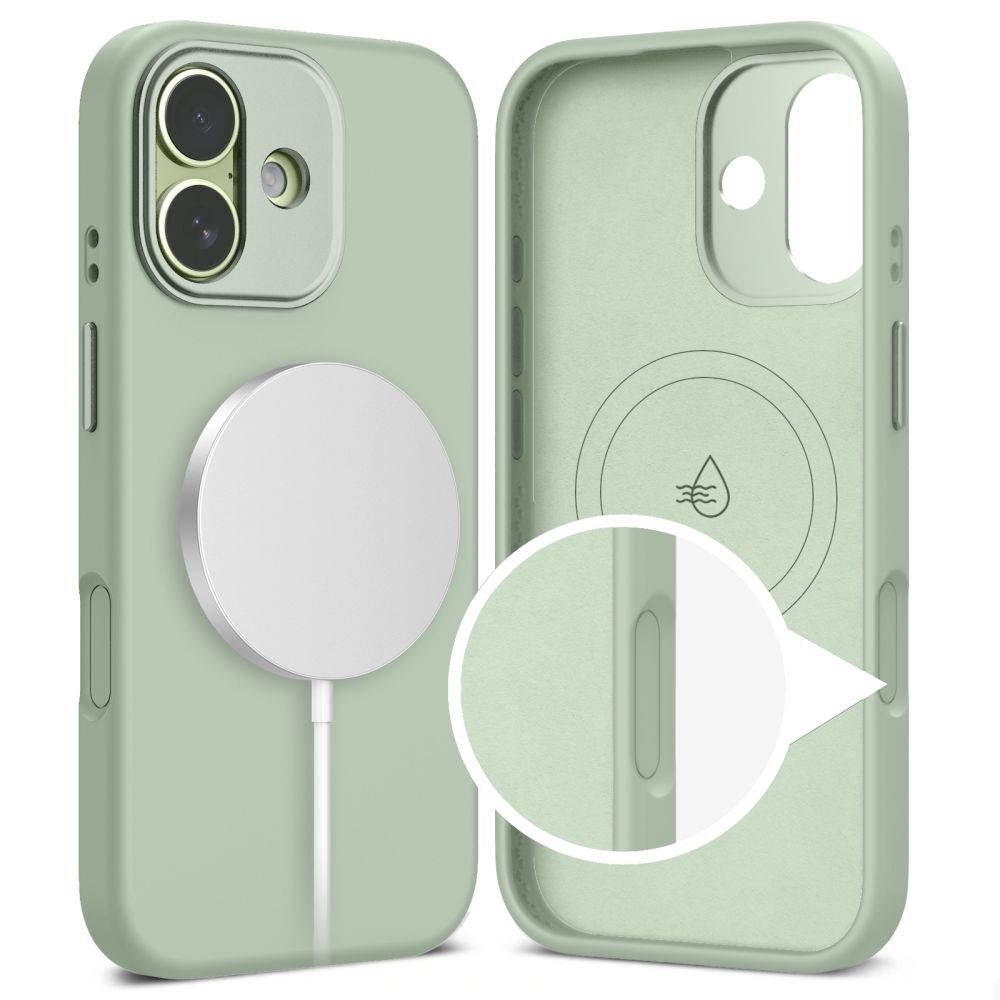 coque uniq magsafe pour iphone 17 tech protect sauge