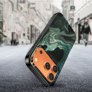 coque lamano magsafe pour iphone 17 pro tech protect vert aura